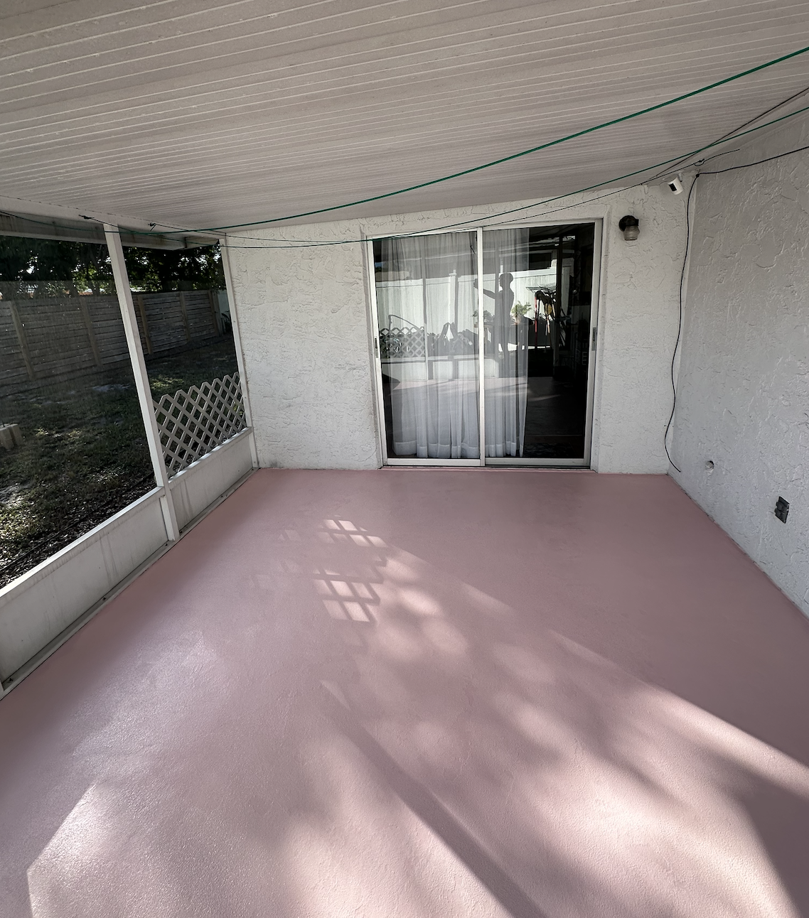 Concrete paint stain