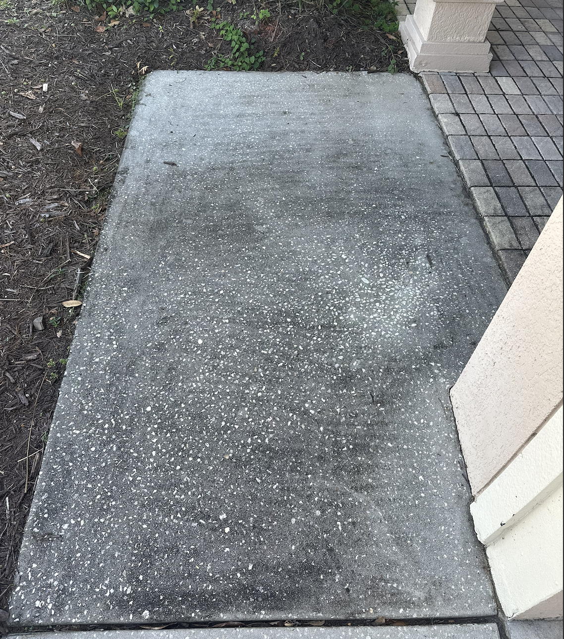 Pavers before