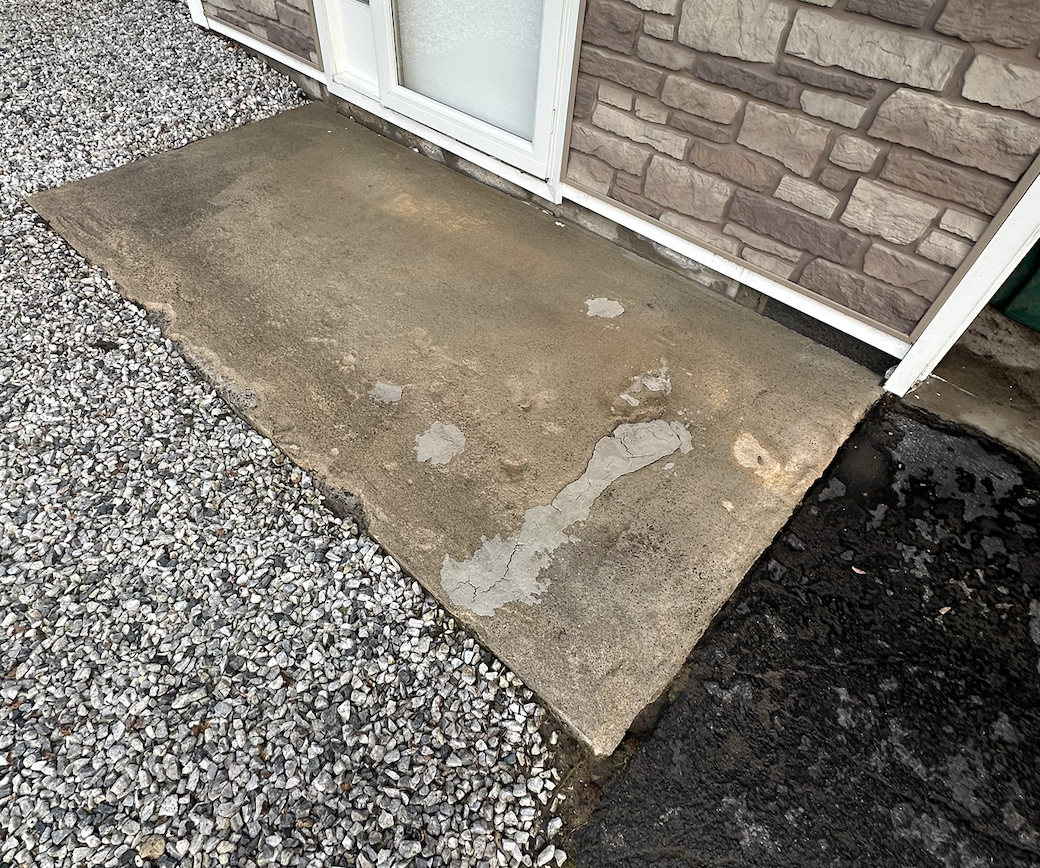 Pavers before